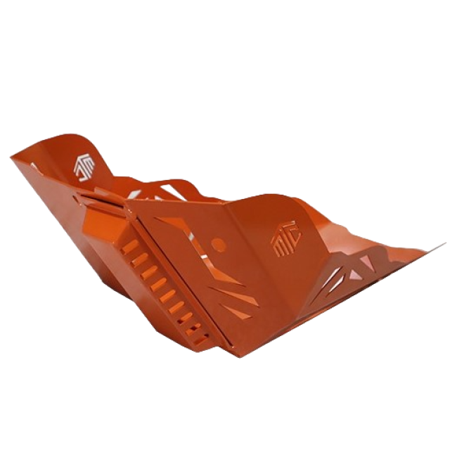Orange sump guard for KTM 390 Adventure
