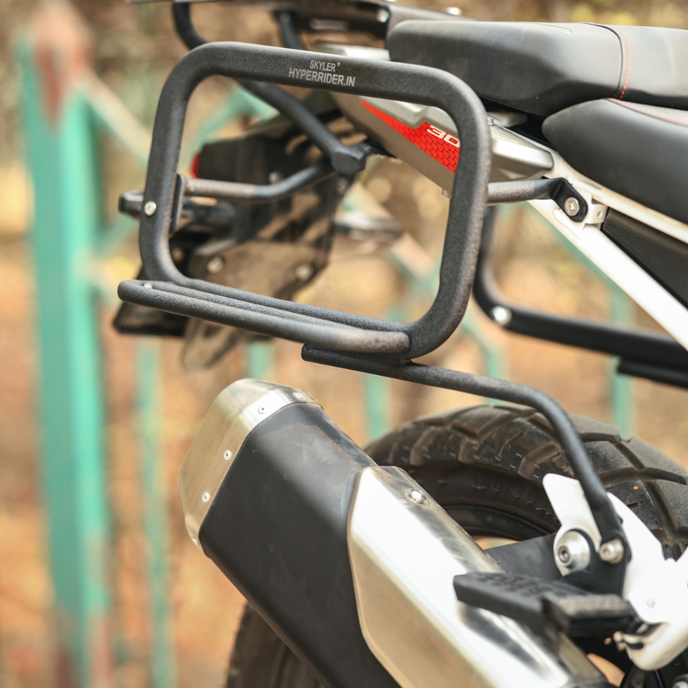 Hyperrider Saddle Stay for TVS Apache RTX 300 – Heavy-Duty Pannier and Saddlebag Mount