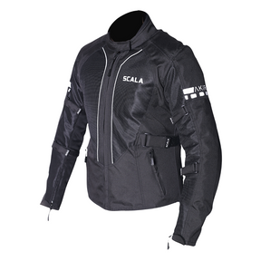 Scala Akira V2 women's motorcycle riding jacket in black with CE Level 2 armour