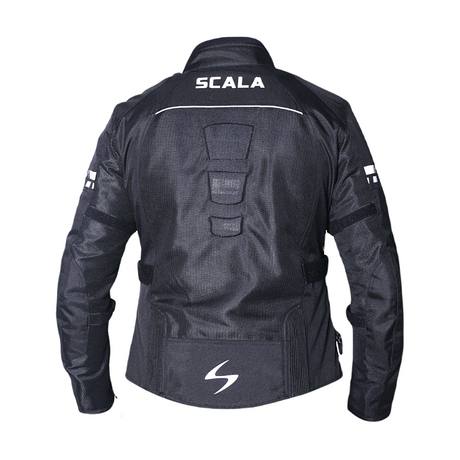 Scala Akira V2 women's motorcycle riding jacket in black with CE Level 2 armour