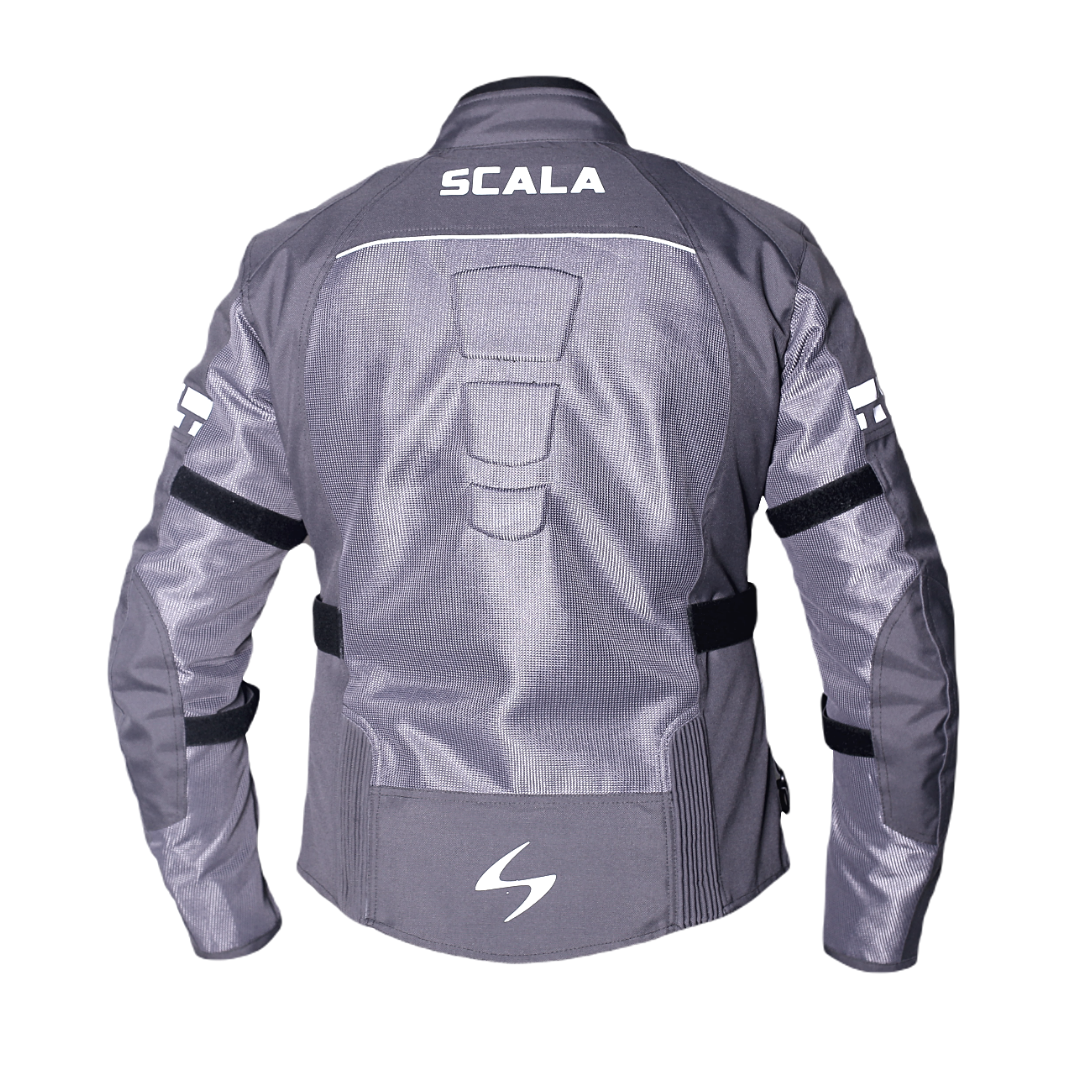 Scala Akira V2 women's motorcycle riding jacket in gray with CE Level 2 armour