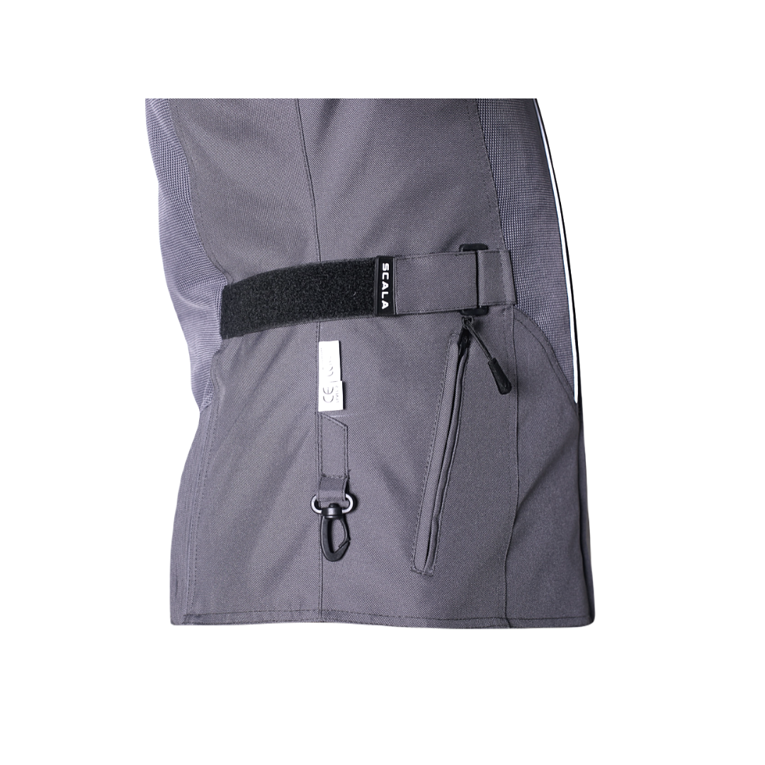 Scala Akira V2 women's motorcycle riding jacket in gray with CE Level 2 armour