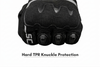 Scala Atlas black grey motorcycle riding gloves front view

