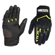 Scala Atlas black grey motorcycle riding gloves front view


