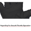 Scala Atlas black and red motorcycle riding gloves with protective knuckles