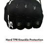 Scala Atlas black and white motorcycle riding gloves front view
