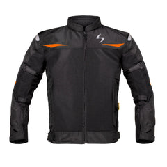SCALA Blaze Black and Red Motorcycle Riding Jacket with CE Level 2 Armor