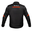 SCALA Blaze Black and Red Motorcycle Riding Jacket with CE Level 2 Armor