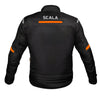 SCALA Blaze Black & Orange CE Level 2 Motorcycle Riding Jacket for Men