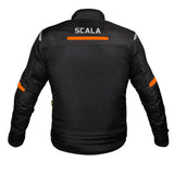 SCALA Blaze Black & Orange CE Level 2 Motorcycle Riding Jacket for Men