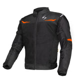 SCALA Blaze Black & Orange CE Level 2 Motorcycle Riding Jacket for Men