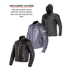 Scala Brave black motorcycle riding jacket with CE Level 2 protective armour