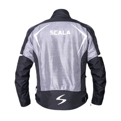 SCALA Marvel V2 Black Gray Motorcycle Riding Jacket with CE Level 2 Armor