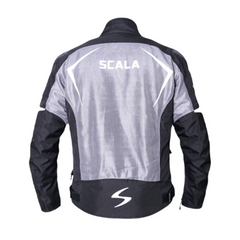 SCALA Marvel V2 Black Gray Motorcycle Riding Jacket with CE Level 2 Armor