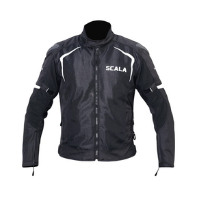 SCALA Marvel V2 Black Motorcycle Riding Jacket with CE Level 2 Armor