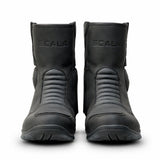 Scala Rove black waterproof leather motorcycle boots with reinforced ankle and shin protection and all-terrain sole