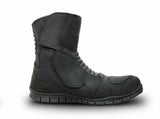 Scala Rove black waterproof leather motorcycle boots with reinforced ankle and shin protection and all-terrain sole