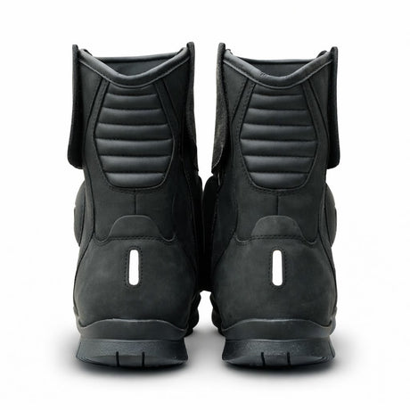 Scala Rove black waterproof leather motorcycle boots with reinforced ankle and shin protection and all-terrain sole
