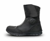 Scala Rove black waterproof leather motorcycle boots with reinforced ankle and shin protection and all-terrain sole