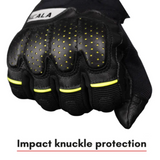 Scala Speed-2 black genuine leather motorcycle riding gloves