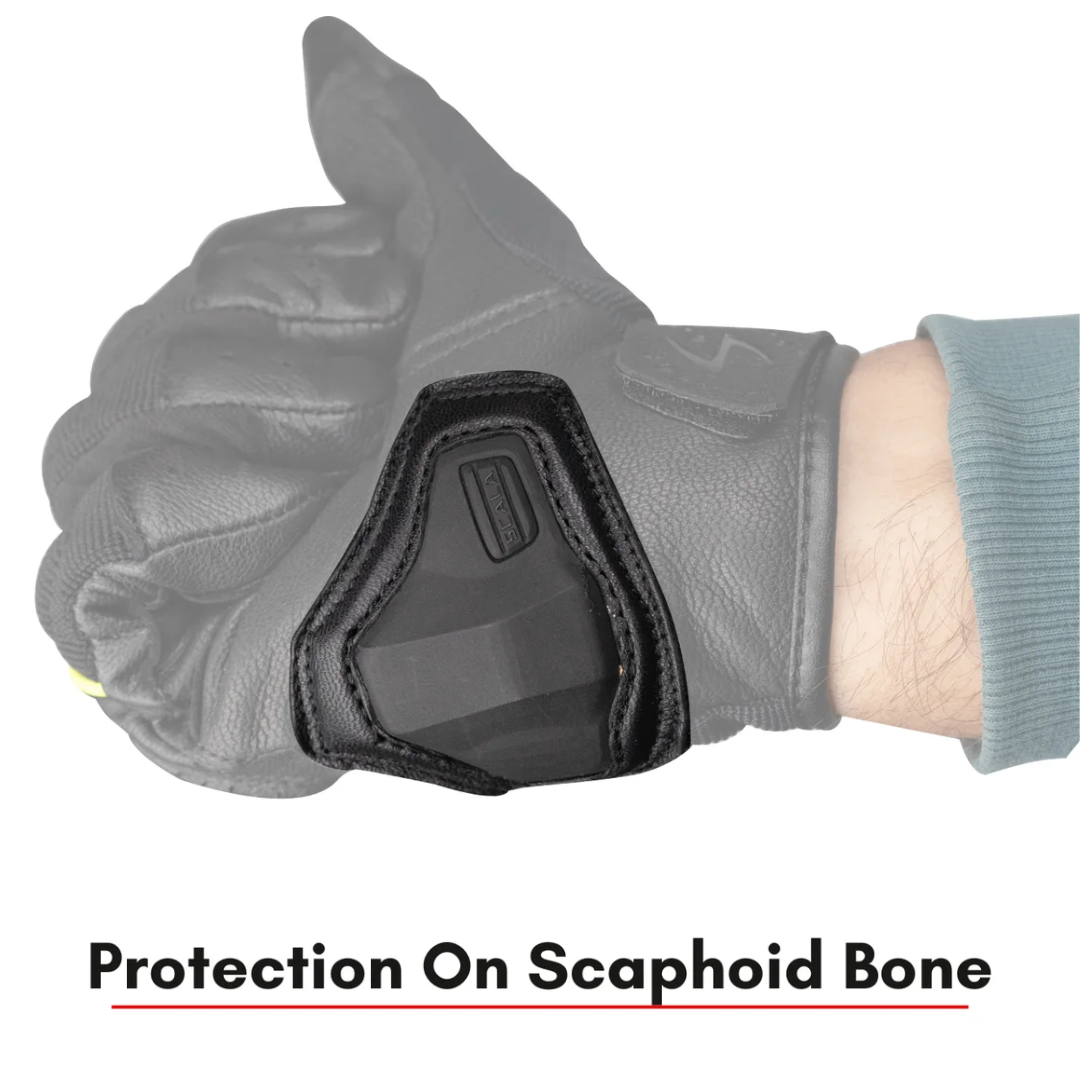 Scala Speed-2 gray genuine leather motorcycle riding gloves