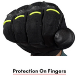 Scala Speed-2 olive green genuine leather motorcycle riding gloves