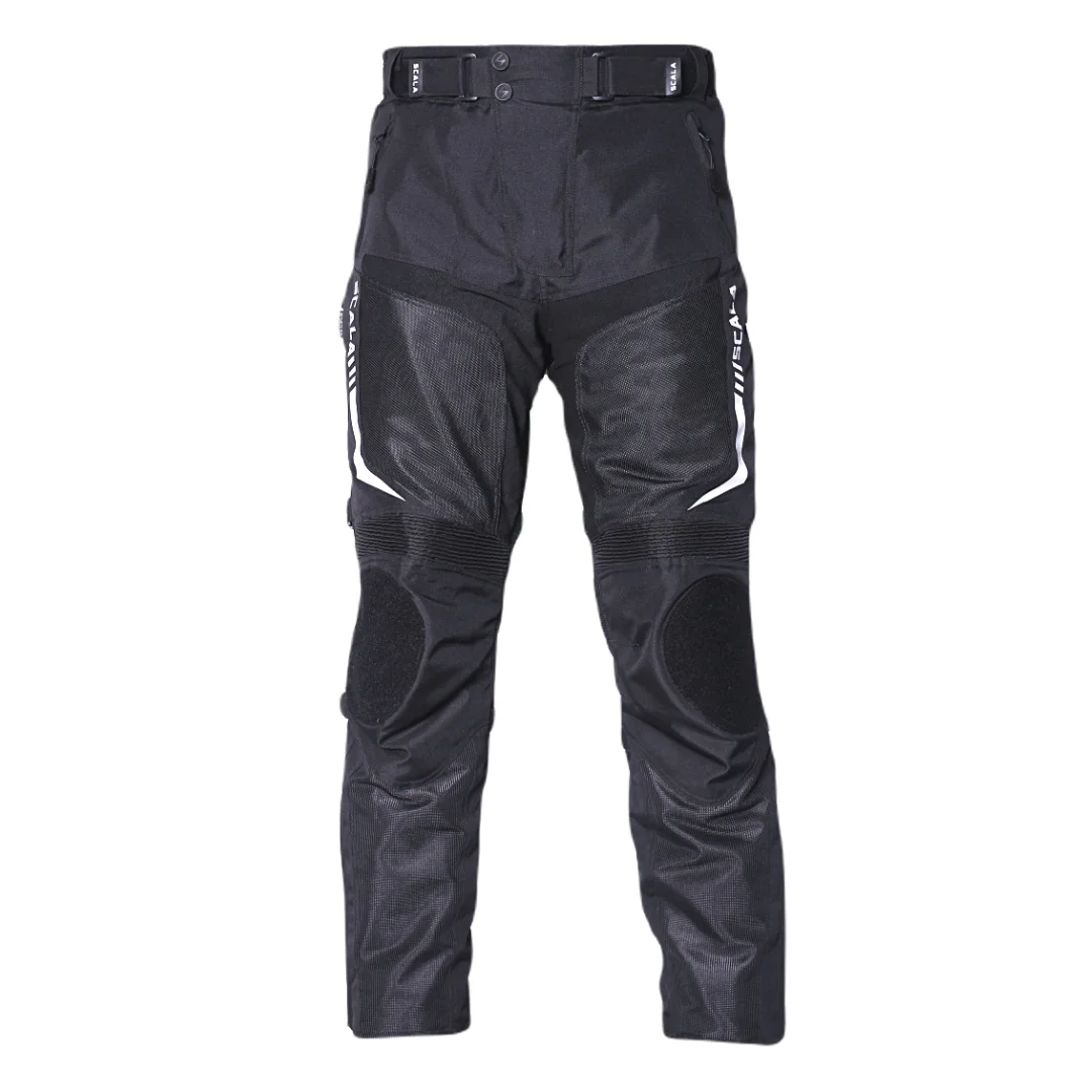 SCALA Street L2 Black Motorcycle Riding Pants with CE Level 2 Armor