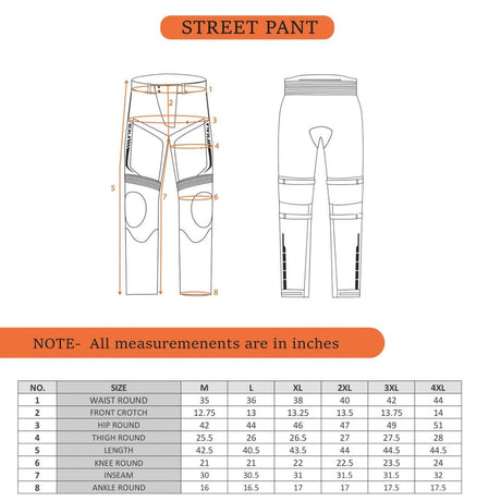 SCALA Street L2 Black Motorcycle Riding Pants with CE Level 2 Armor