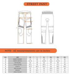 SCALA Street L2 Black Motorcycle Riding Pants with CE Level 2 Armor