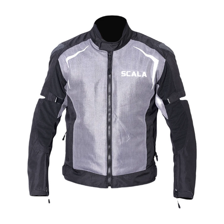 SCALA Thunder L2 Black Motorcycle Riding Jacket with CE Level 2 Armor
