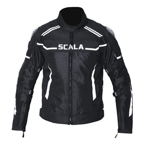 SCALA Thunder L2 Black Motorcycle Riding Jacket with CE Level 2 Armor