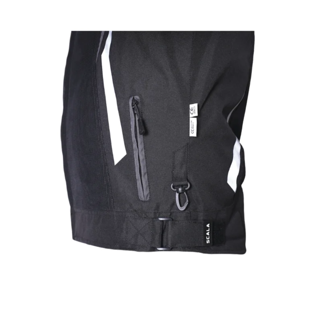 SCALA Thunder L2 Black Motorcycle Riding Jacket with CE Level 2 Armor