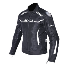 SCALA Thunder L2 Black Motorcycle Riding Jacket with CE Level 2 Armor