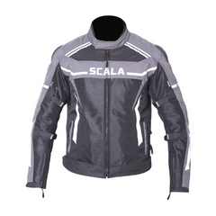 SCALA Thunder L2 Black Motorcycle Riding Jacket with CE Level 2 Armor