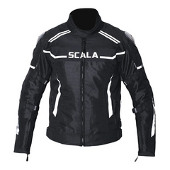 SCALA Thunder L2 Gray Motorcycle Riding Jacket with CE Level 2 Armor