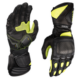 Scala Trekker motorcycle gloves showing SAS-TEC carbon knuckle protectors