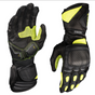 Scala Trekker black genuine leather motorcycle riding gloves front view