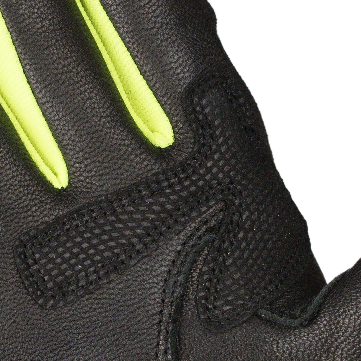 Scala Viper black neon genuine leather motorcycle riding gloves

