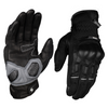 Scala Viper black genuine leather motorcycle riding gloves front view