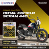 CRANK1 Ceramic Rear Brake Pads CRM359 for Royal Enfield Scram 440 HH Rated High Performance Motorcycle Brake Pads