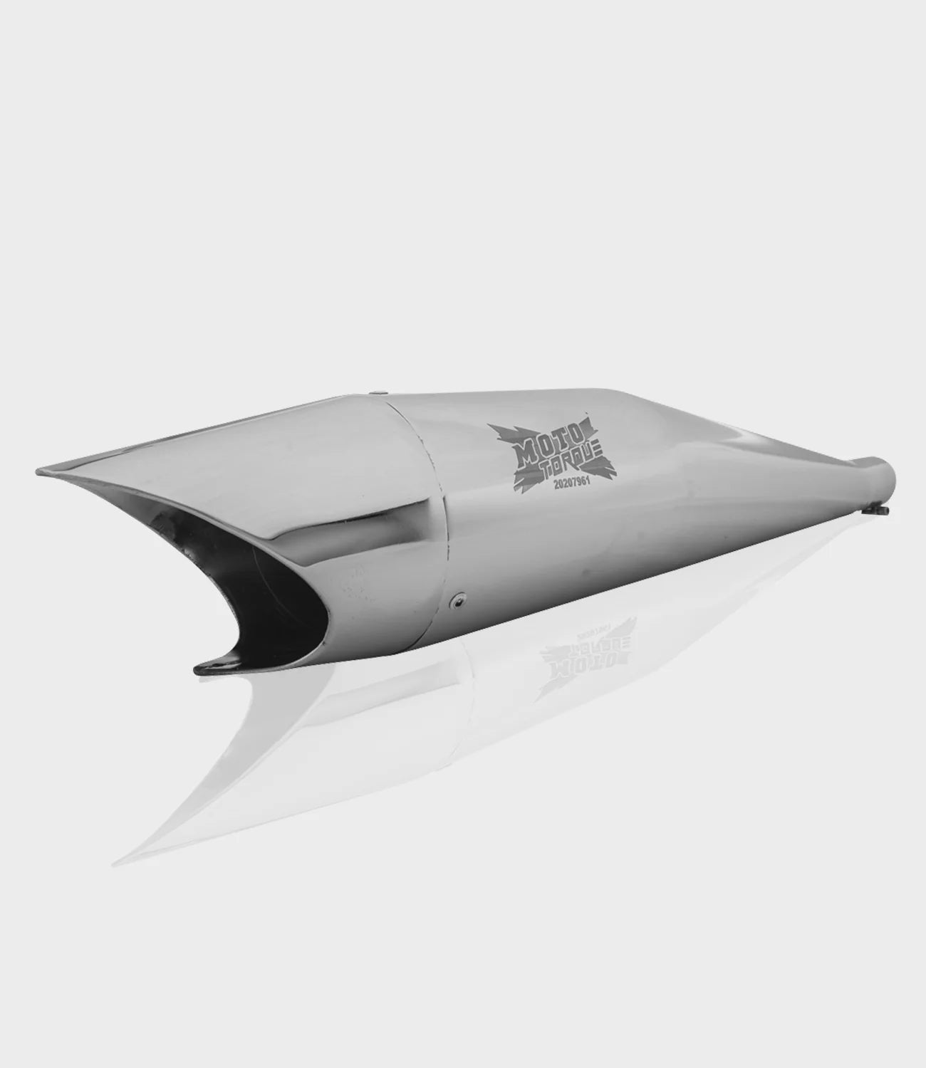 Moto Torque Shark Chrome Performance Exhaust for Royal Enfield UCE Models