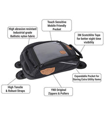 Guardian Gears Shark Mini 18L universal motorcycle tank bag on Royal Enfield