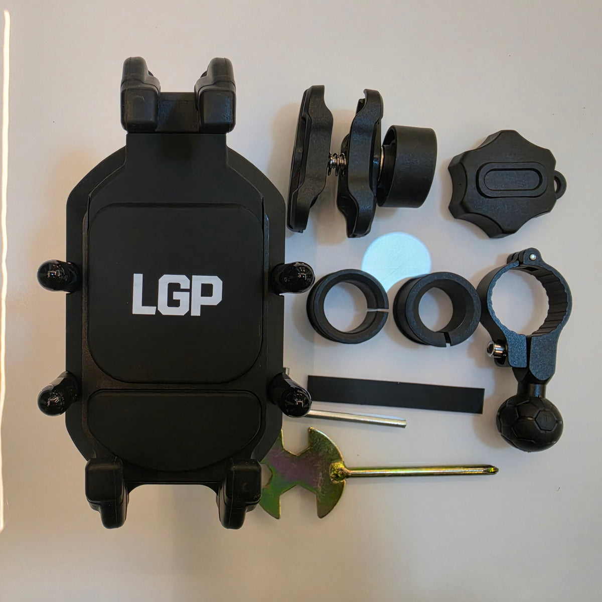LGP 1313 motorcycle phone holder with vibration damper
