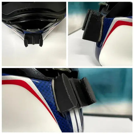 SHOEI Hornet X2 ADV helmet chin mount installed for GoPro and Insta360 POV off-road and adventure motovlogging camera setup