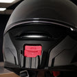 SHOEI Neotec 2 helmet chin mount installed for GoPro and Insta360 POV motovlogging camera setup on motorcycle helmet