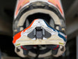SHOEI VFX-EVO WR motocross helmet chin mount installed for GoPro and Insta360 POV off-road dirt bike and motocross action camera setup