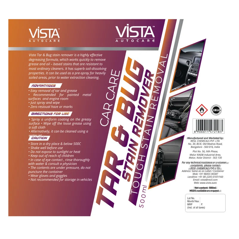 VISTA Auto Hard Water Stain Remover 100 g pack for cleaning hard water spots and mineral deposits