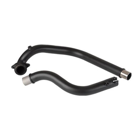 Silver Stallion cross country bend pipes for Royal Enfield Himalayan 450 Guerrilla 450 black matte