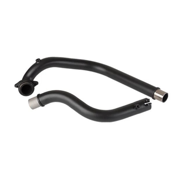 Silver Stallion cross country bend pipes for Royal Enfield Himalayan 450 Guerrilla 450 black matte