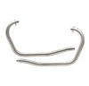 Silver Stallion bend pipes for Royal Enfield Classic 650 cruiser silver finish